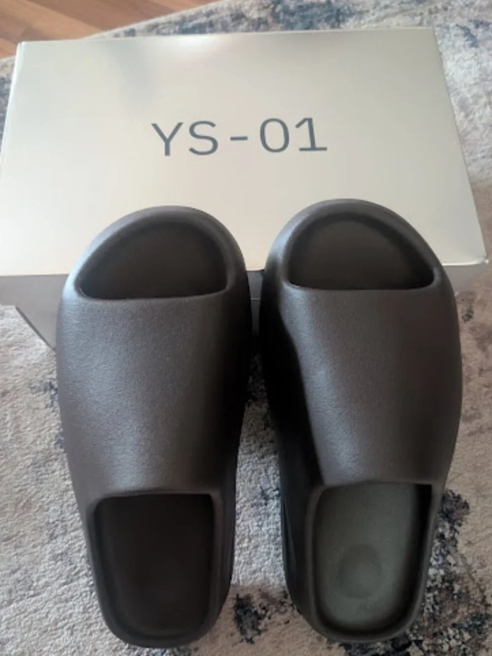 NIB YZY Yeezy YS-01 Slide Chocolate Brown Men's Size 12 New